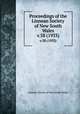 Proceedings of the Linnean Society of New South Wales. v.58 (1933), Linnean Society of New South Wales 