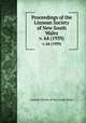Proceedings of the Linnean Society of New South Wales. v. 64 (1939), Linnean Society of New South Wales 