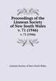 Proceedings of the Linnean Society of New South Wales. v. 71 (1946), Linnean Society of New South Wales 