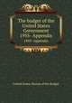 The budget of the United States Government. 1955- Appendix, United States. Bureau of the Budget 