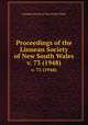 Proceedings of the Linnean Society of New South Wales. v. 73 (1948), Linnean Society of New South Wales 
