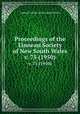 Proceedings of the Linnean Society of New South Wales. v. 75 (1950), Linnean Society of New South Wales 