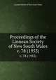 Proceedings of the Linnean Society of New South Wales. v. 78 (1953), Linnean Society of New South Wales 