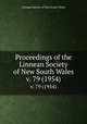 Proceedings of the Linnean Society of New South Wales. v. 79 (1954), Linnean Society of New South Wales 