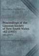 Proceedings of the Linnean Society of New South Wales. v82 (1957), Linnean Society of New South Wales 