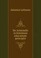 De Aristotelis in hominum educatione principiis, Salomon Lefmann 
