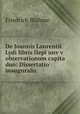 De Joannis Laurentii Lydi libris IIepi unvwv observationum capita duo: Dissertatio inauguralis ., Friedrich Bluhme 