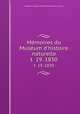 Mmoires du Musum d`histoire naturelle. t 19. 1830, 