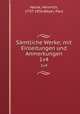 Smtliche Werke; mit Einleitungen und Anmerkungen. 1v4, Heine, Heinrich, 1797-1856,Beyer, Paul 