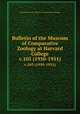 Bulletin of the Museum of Comparative Zoology at Harvard College. v.105 (1950-1951), Harvard University. Museum of Comparative Zoology 