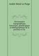 Dictionnaire topographique, historique, genealogique et bibliographique de la province et du ., Andre-Rene le Paige 