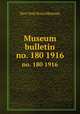 Museum bulletin. no. 180 1916, New York State Museum 