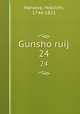 Gunsho ruij. 24, Hanawa, Hokiichi, 1746-1821 