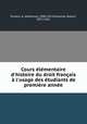 Cours elementaire d