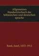 Allgemeines Handworterbuch der bohmischen und deutschen sprache, Rank, Josef, 1833-1912 