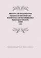 Minutes of the sixteenth session of the Holston Conference of the Methodist Episcopal Church. 1880, Methodist Episcopal Church. Holston Conference 