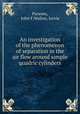 An investigation of the phenomenon of separation in the air flow around simple quadric cylinders, Parsons, John F,Wallen, Jarvis 