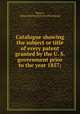 Catalogue showing the subject or title of every patent granted by the U. S. government prior to the year 1857;, Brown, J[ohn] S[ullivan] [from old catalog] 