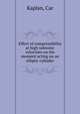 Effect of compressibility at high subsonic velocities on the moment acting on an elliptic cylinder, Kaplan, Car 