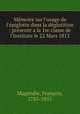 Memoire sur l