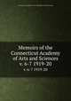 Memoirs of the Connecticut Academy of Arts and Sciences. v. 6-7 1919-20, Connecticut Academy of Arts and Sciences,Yale University 