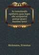 In cumulandis epithetis quas leges sibi scripserint poetae graeci maxime lyrici, Rickmann, Ernestus 