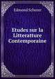 Etudes sur la Litteratture Contemporaine, Edmond Scherer 