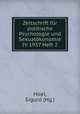 Zeitschrift fur politische Psychologie und Sexualokonomie IV 1937 Heft 2, Hoel, Sigurd (Hg.) 