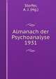 Almanach der Psychoanalyse 1931, Storfer, A. J. (Hg.) 