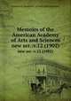 Memoirs of the American Academy of Arts and Sciences.. new ser.:v.12 (1902), American Academy of Arts and Sciences. 