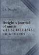 Dwight`s journal of music. v.31-32 1871-1873, J. S. Dwight 