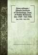 News releases / Illinois Institute of Technology, Dept. of Public Relations.. Dec 1949 - Feb 1950, Illinois Institute of Technology. Dept. of Public Relations. 