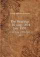 The Bearings. v. 10 Aug. 1894-Jan. 1895, Cycling Authority of America 