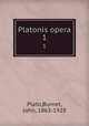 Platonis opera. 1, Plato,Burnet, John, 1863-1928 