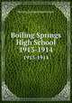 Boiling Springs High School. 1913-1914, Boiling Springs High School 