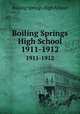 Boiling Springs High School. 1911-1912, Boiling Springs High School 