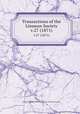 Transactions of the Linnean Society.. v.27 (1871), Linnean Society of London.,Linnean Society of London. 