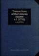 Transactions of the Linnean Society.. v.1 (1791), Linnean Society of London.,Linnean Society of London. 