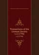 Transactions of the Linnean Society.. v.2 (1794), Linnean Society of London.,Linnean Society of London. 