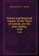 School and financial reports of the Town of Antrim, for the year ending .. 1950, Antrim (N.H. : Town) 
