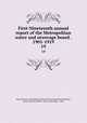 First-Nineteenth annual report of the Metropolitan water and sewerage board . 1901-1919. 19, Massachusetts. Metropolitan Water and Sewerage Board,Sprague, Henry Harrison,Walcott, Henry Pickering, b. 1838 