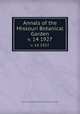 Annals of the Missouri Botanical Garden. v. 14 1927, Henry Shaw School of Botany.,Missouri Botanical Garden. 