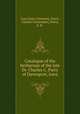 Catalogue of the herbarium of the late Dr. Charles C. Parry of Davenport, Iowa., Iowa State University.,Parry, Charles Christopher,,Parry, E. R. 