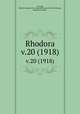 Rhodora. v.20 (1918), Fernald, Merritt Lyndon,,New England Botanical Club.,Robinson, Benjamin Lincoln, 