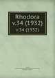 Rhodora. v.34 (1932), Fernald, Merritt Lyndon,,New England Botanical Club.,Robinson, Benjamin Lincoln, 