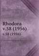 Rhodora. v.58 (1956), Fernald, Merritt Lyndon,,New England Botanical Club.,Robinson, Benjamin Lincoln, 