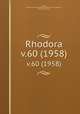 Rhodora. v.60 (1958), Fernald, Merritt Lyndon,,New England Botanical Club.,Robinson, Benjamin Lincoln, 