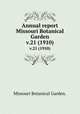 Annual report Missouri Botanical Garden.. v.21 (1910), Missouri Botanical Garden. 