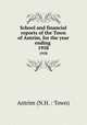 School and financial reports of the Town of Antrim, for the year ending .. 1958, Antrim (N.H. : Town) 