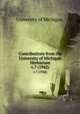 Contributions from the University of Michigan Herbarium.. v.7 (1942), University of Michigan. 